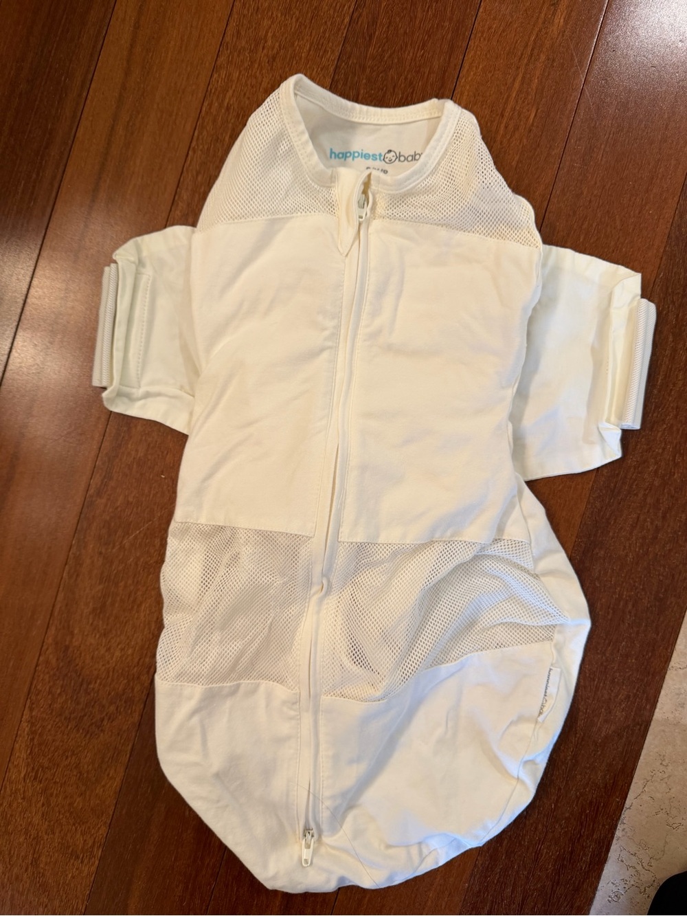 Happiest Baby Organic Cotton SNOO Sleep Sack, White, Size Small (5-12lb)